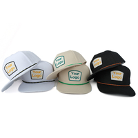 Fabricant ODM Vente en gros Casquettes de baseball à visière incurvée réglable à 5 panneaux, visière plate, casquette de camionneur, logo brodé personnalisé