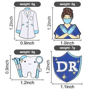 Ensemble d'épingles en émail pour professionnels de la santé, badges dentaires mignons pour la décoration quotidienne - Product Image 6