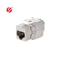 RJ45 Cat6a Cat7 Cat8 Toolless Zinc Alloy Keystone Jack