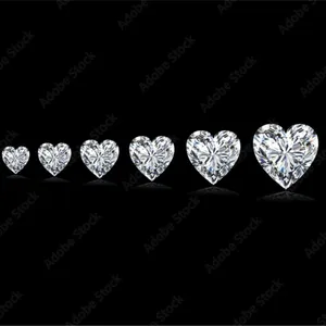 Starsgem 좋은 품질 느슨한 도매 cvd1.00 ~ 2.1ctD 컬러 하트 컷 랩 재배 다이아몬드 재고 판매