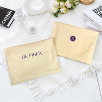Pochette en coton personnalisée, pliable, pour cartes cadeaux, enveloppe à monnaie, emballage simple, vente en gros