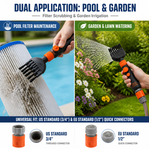 Support de nettoyage pour <span class=keywords><strong>cartouche</strong></span> filtrante de <span class=keywords><strong>piscine</strong></span> et spa GYDACO avec <span class=keywords><strong>brosse</strong></span> de <span class=keywords><strong>piscine</strong></span> et raccord USA/UE - Product Image 5