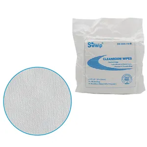 Microfiber इलेक्ट्रॉनिक सफाई cleanroom पोंछे, 9x9 इंच माइक्रो फाइबर प्रकाशिकी लेंस सफाई cleanroom वाइपर