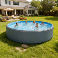 Piscine gonflable pour enfants en PVC, portable, durable, à double paroi, résistante aux UV, pliable, écologique, pour plusieurs personnes