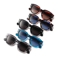 Lunettes de soleil MS 8629S Premium en acétate, monture carrée et ronde, fabrication de précision avec branches élégantes et minimalistes
