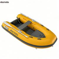 Bateau semi-rigide RHIB de 250 cm avec coque en aluminium, gonflable, pour 3 personnes, avec rangement avant, bateau de luxe pour la navigation, fabriqué en Chine, logo personnalisé