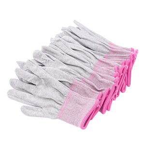 Proveedor chino Guantes ESD antiestáticos Fibra de carbono Poliéster PU <span class=keywords><strong>Palma</strong></span> Nylon Forrado ANSI Función de pantalla táctil certificada en funcionamiento - Product Image 5