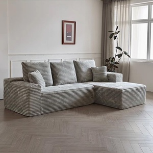 Divano a Compressione Monopezzo in Spugna Senza Telaio, Modulo Poltrona Divano a L Sottovuoto, Moderno e Semplice, per <span class=keywords><strong>Soggiorno</strong></span> - Product Image 1