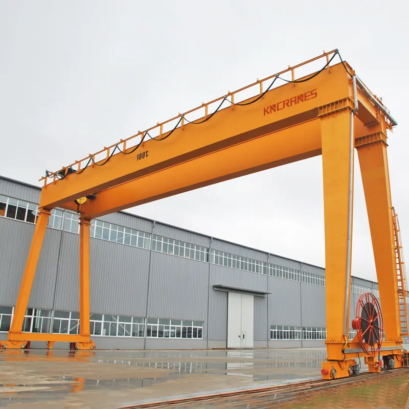 KNCRANES Construction Building Low Headroom Floor Travelling Gantry Crane 60 ton 70 ton 80 ton 250t 500 ton