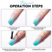 JTING Nouveau Gel de modelage effet goutte d'eau pour nail art, vernis à ongles transparent texturé pour salon de manucure