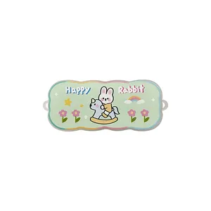2023 Cute Rabbit Latest Frosted transparent Mobile Phone Clip Oblique span anti loss custom logo for all mobile phone case