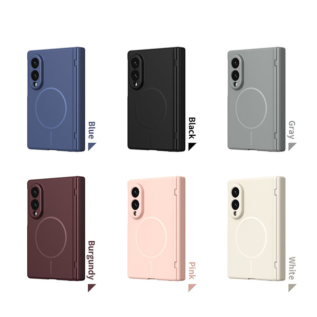 360 Full Cover Front Glass Magnetic Matte PC Hinge Fold Phone case for Samsung Z Fold 8 Wide case