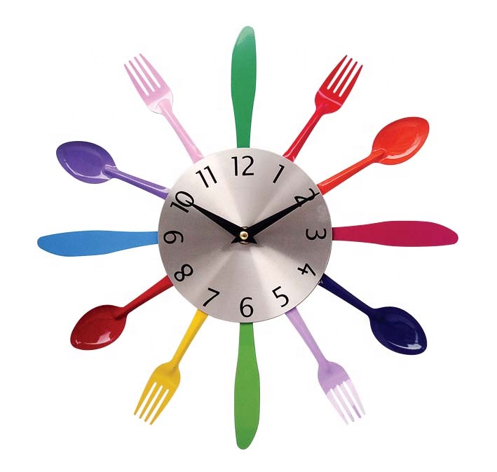 mini kitchen clock wall home decor relojes wallclock