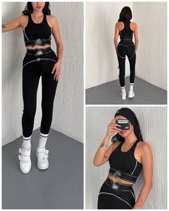 เสื้อกล้ามออกกำลังกาย Y2197 รุ่นซัมเมอร์เลตเตอร์ เก็บทรงเอวสูง ยกสะโพก กระชับหน้าท้อง ชุดออกกำลังกายโยคะฟิตเนส - Product Image 2