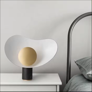Nueva llegada diseño de moda luces de noche dormitorio sala de estudio simple mármol lámpara de mesa decorativa - Product Image 1
