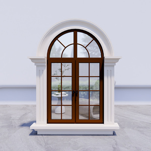 Puertas arqueadas de aleación de aluminio de primera calidad en blanco y negro que aportan elegancia europea <span class=keywords><strong>a</strong></span> su hogar - Product Image 3