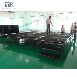 Plataforma de Escenario Plegable de Acero de 6 pies x 8 pies con Ruedas para Venta al por Mayor - Product Image 3