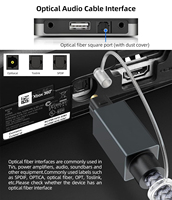 Câble audio numérique optique Toslink noir tressé de 1m, 2m, 3m, 5m, 10m, 20m avec connecteur DVI pour HDTV