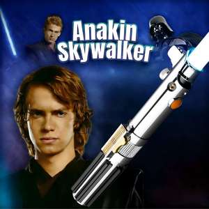 Anakin Skywalker, juguete clásico de luz, empuñadura de Metal, <span class=keywords><strong>duelo</strong></span> pesado, infinito, RGB, LED, cambio de Color, película SW, espada de sable de luz personalizada - Product Image 1