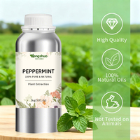 Huile essentielle de menthe poivrée de haute qualité, parfum rafraîchissant pour diffuseur, cosmétiques DIY, soins capillaires