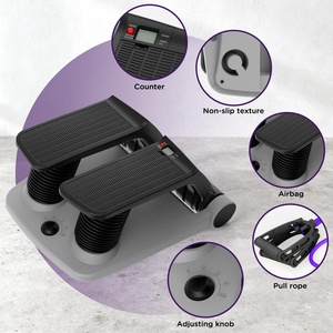 Mini Escaladora Ajustable de Acero - Máquina de Ejercicios Cardiovasculares y Abdominales, Equipo de Fitness Portátil para Uso Doméstico - Product Image 3