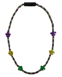 <span class=keywords><strong>2023</strong></span> Hot promozionale LED lampeggiante Mardi Gras collana di perline lampeggiante collana di perline LED decorazioni per feste - Product Image 1