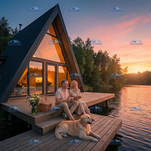 Case Modulari in Legno Stile Boutique Dayang, Basso Costo, Consegna Mondiale, Kit Bungalow Triangolare per Camper e Hotel - Product Image 3