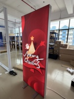 Papan Display Kain Seg Tension Modular Aluminium Portabel dengan Cetak Sublimasi Pewarna untuk Pameran Dagang Bersertifikasi ISO
