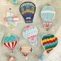 2025 nouveau dessin animé chaud 3D fer Applique personnalisé mignon ballon à Air chaud broderie Patch en gros coloré feutre nouveau dessin animé chaud