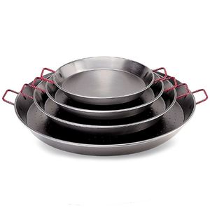 Poêle <span class=keywords><strong>à</strong></span> paella en acier inoxydable personnalisée pour la cuisine, plateau de cuisson pour les fruits de mer, les spaghettis, la paella - Product Image 1