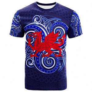 Camiseta personalizada de estilo vikingo con símbolo de disco y Triskele, precio al por mayor, camisetas de manga corta para gimnasio para hombre, camiseta de diseñador de <span class=keywords><strong>Gales</strong></span> - Product Image 1
