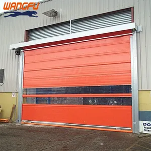 Building Materials PVC Plastic High Speed Roll Up Shutter Door Gate For Workshop