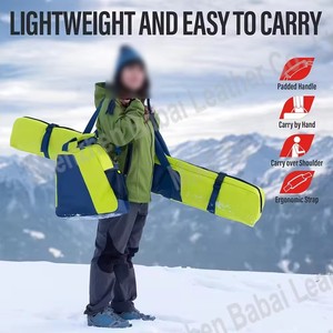 Borsa Porta Sci con Rivestimento Impermeabile <span class=keywords><strong>per</strong></span> Scarponi da Snowboard, Resistente Borsa da Viaggio Portatile <span class=keywords><strong>per</strong></span> <span class=keywords><strong>Auto</strong></span> e Uso Esterno - Product Image 5