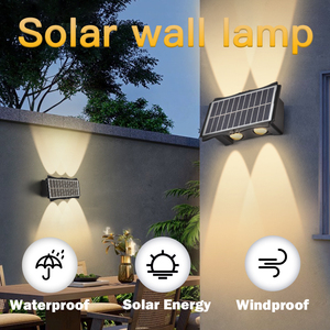 Lámpara Solar LED <span class=keywords><strong>para</strong></span> Jardín, Iluminación Superior e Inferior, <span class=keywords><strong>Lámparas</strong></span> Solares <span class=keywords><strong>de</strong></span> <span class=keywords><strong>Pared</strong></span> <span class=keywords><strong>para</strong></span> <span class=keywords><strong>Exteriores</strong></span>, Resistentes al Agua - Product Image 6