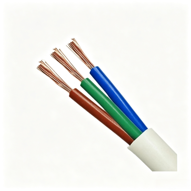 High-conductivity Oxygen-free Copper RVVB Flat Cable 3-core for Interior Fittings Lighting and Power Strip Cables