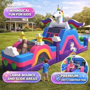 Parcours d'obstacles gonflable commercial Ninja Warrior pour le team building, en PVC, personnalisable, fournisseur OEM, fabricant, location - Product Image 3
