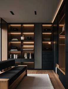 Luxury Modern High Quality Wooden Custom Size <b>Furniture</b> Easy-to-Assemble 4-Drawer Wardrobe Cloakroom Dressing Table Home <b>Bedroom</b> - Product Image 3