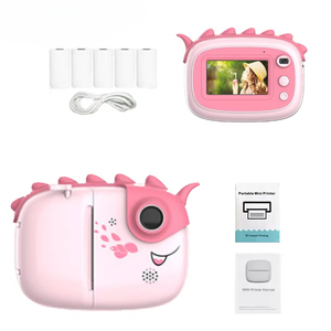 Kinderen 1080P HD Mini Instant Print Thermische Fotopapier <span class=keywords><strong>Camera</strong></span> met 3-inch Scherm en 180° Groothoek Opnamefunctie - Product Image 3