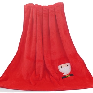 Linda manta de lana de Navidad para niños, felpa suave con Papá Noel, ciervo, muñeco de nieve, patrón, regalo de tamaño pequeño - Product Image 3