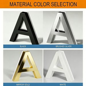 Numéros de maison solaires lumineux de <span class=keywords><strong>9</strong></span> pouces pour panneau d'adresse LED étanche, lampe numérique personnalisée pour l'extérieur de la maison - Product Image 2