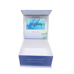 Customized High Quality Magnetic10" lcd gift Video box Upload Your Own HD Screen 4gb Memoryplayback Display