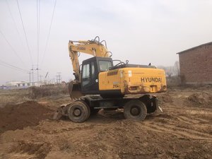 Corée du Sud fait Original peint Hyundai R210w-7 pelle à roues pas cher prix Robex 210W 21ton utilisé pelle sur pneus 210w-7 210w-9 - Product Image 5