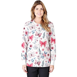 Print Scrub Jacket Hospital Uniform Unisex Moisture Wicking Split <b>Set</b> For <b>Doctors</b> Nurses Workwear Size S XXL - Product Image 4