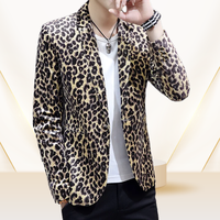 Blazer Homme Style Chinois Coupe Ajustée, Créateur, Grandes Tailles, Blazer Tendance Homme, Veste de Costume Décontractée pour Chanteur