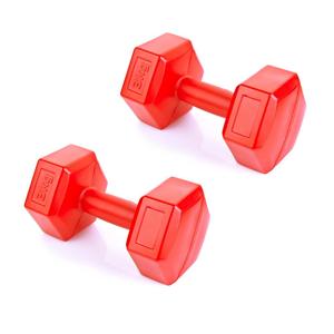 <span class=keywords><strong>Haltère</strong></span> <span class=keywords><strong>en</strong></span> <span class=keywords><strong>plastique</strong></span> hexagonal rempli de sable et de ciment - Product Image 5