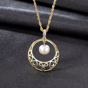 Collar de Perlas de Agua Dulce de Plata de Ley S925, Cadena con Diseño de Onda de Agua, Joyería de Lujo para Mujer, Venta al por Mayor - Product Image 4