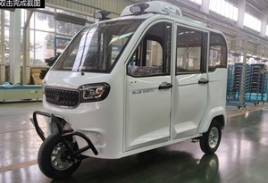 Closed Body Tuk-tuk Tricycle with LED Lights 50-70km <b>Range</b> 3 Seats - Product Image 3