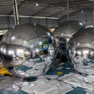 Boules à facettes rouges personnalisées avec logo, en PVC, gonflables, écologiques, faciles à installer, ballon géant disco, <span class=keywords><strong>château</strong></span> gonflable brillant, ballons d'extérieur - Product Image 5