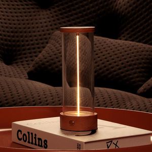 Custom Logo <b>Rechargeable</b> <b>USB</b> LED Table Lamp Warm White Desk <b>Light</b> for Restaurant Hotel Bedroom Small Night <b>Lights</b> - Product Image 1