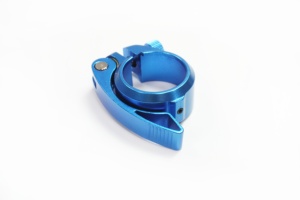 YT pabrik klem dudukan sepeda logam campuran H-35 38-40.8mm tiga lubang 25mm diperkuat QR warna kustom DH MTB OEM - Product Image 4